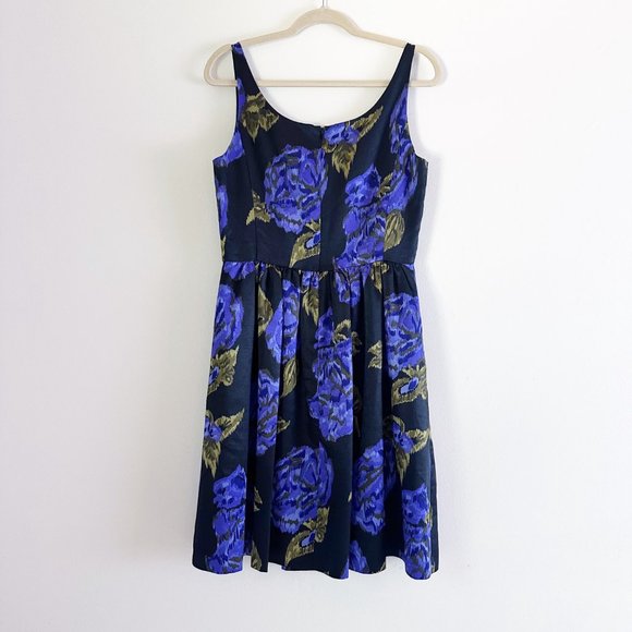 Becky & Max Black and Purple Floral Dress | 8 - Picture 2 of 8